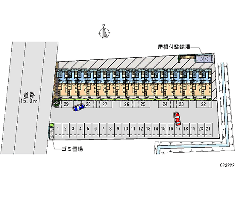 23222 bãi đậu xe hàng tháng