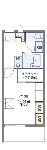 レオパレスメルツェⅡ 間取り図