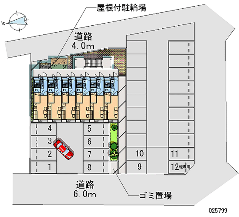 レオパレス大堀 月極駐車場