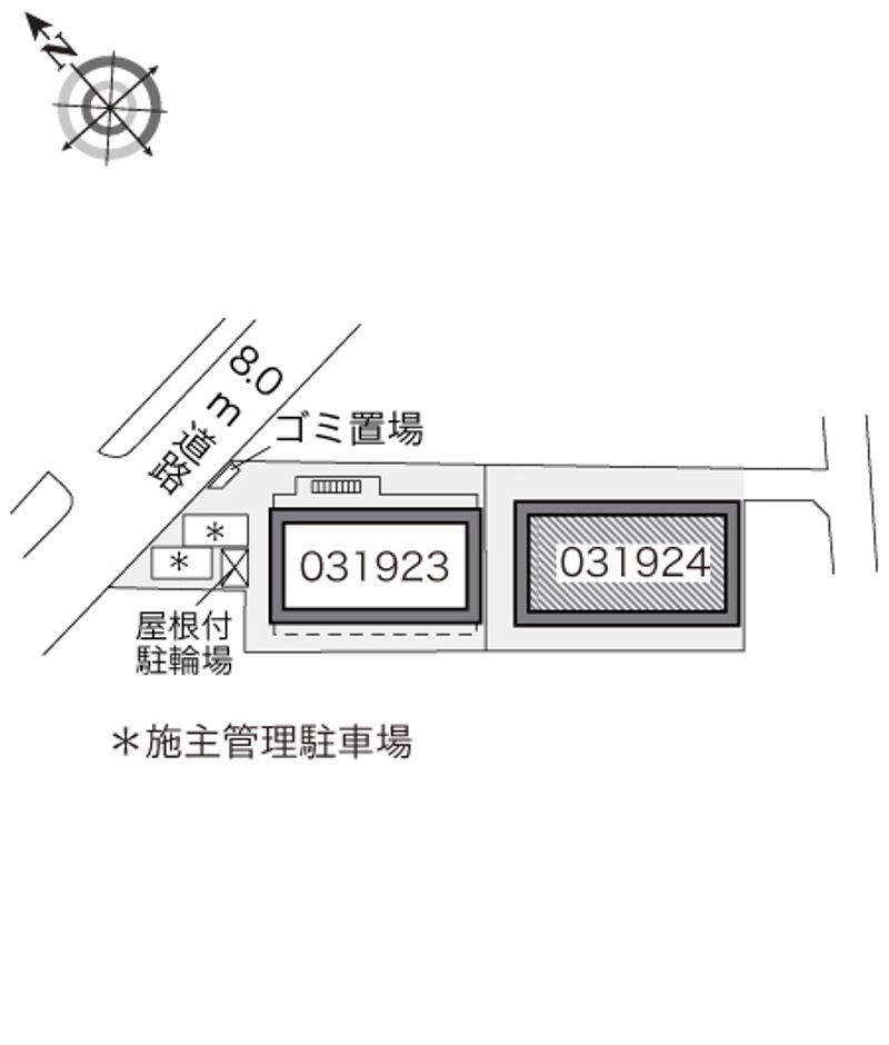 レオパレスくつろぎ 配置図