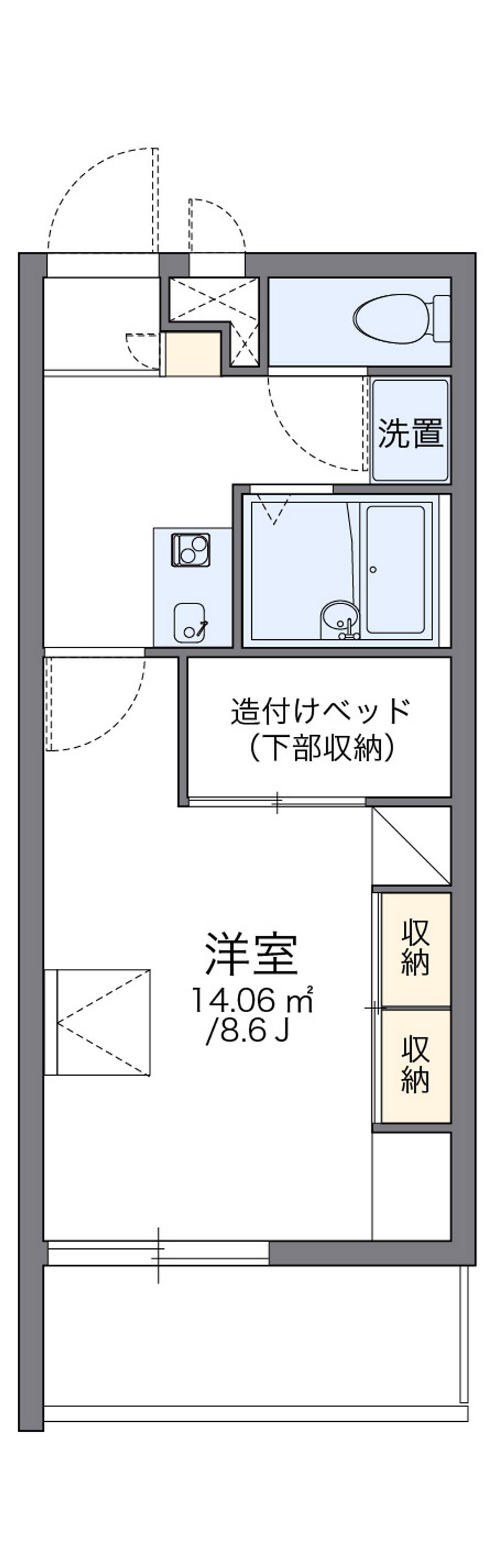 レオパレスＨＫスクエア 間取図