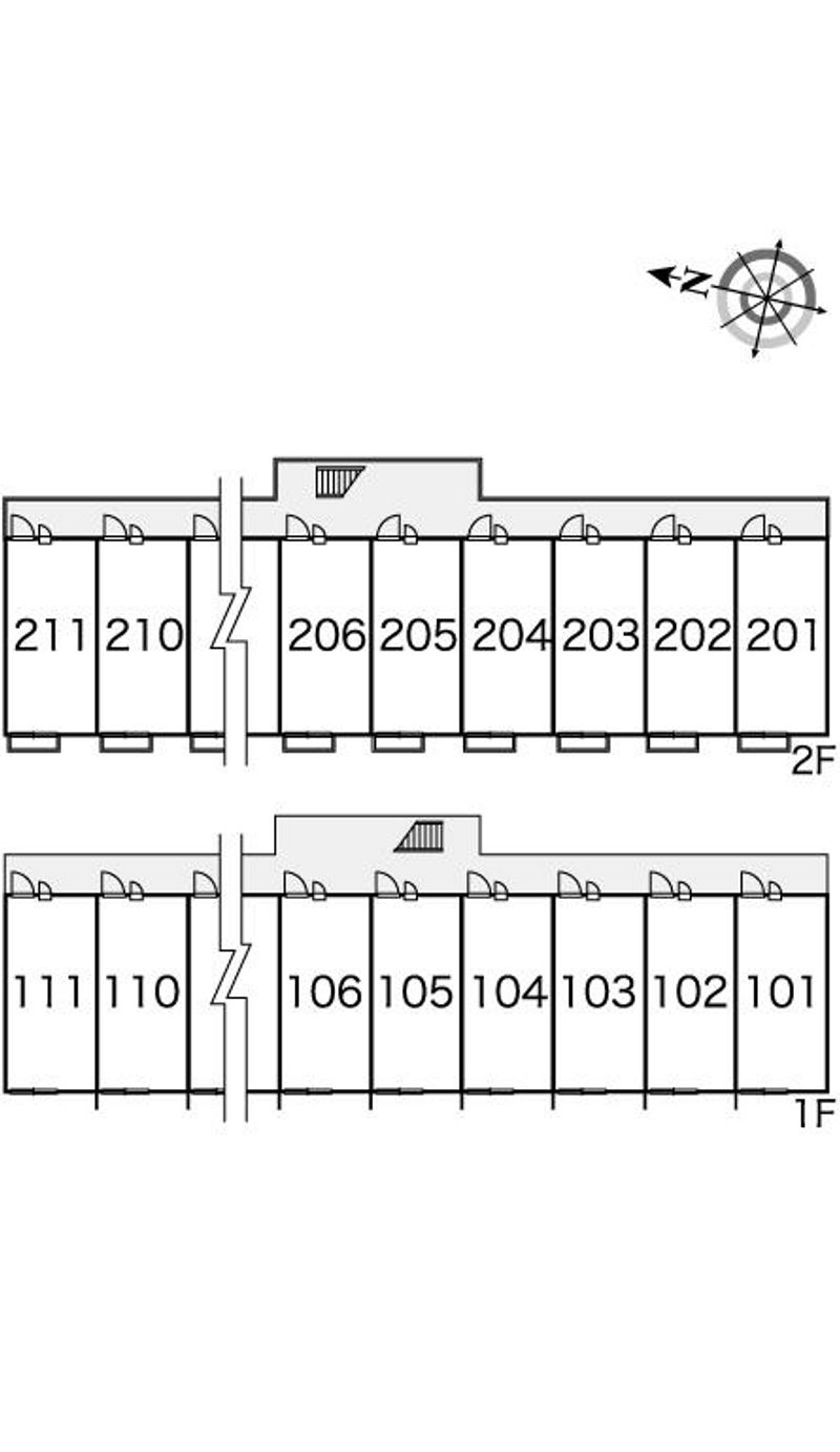 レオパレスドロワ 間取り配置図