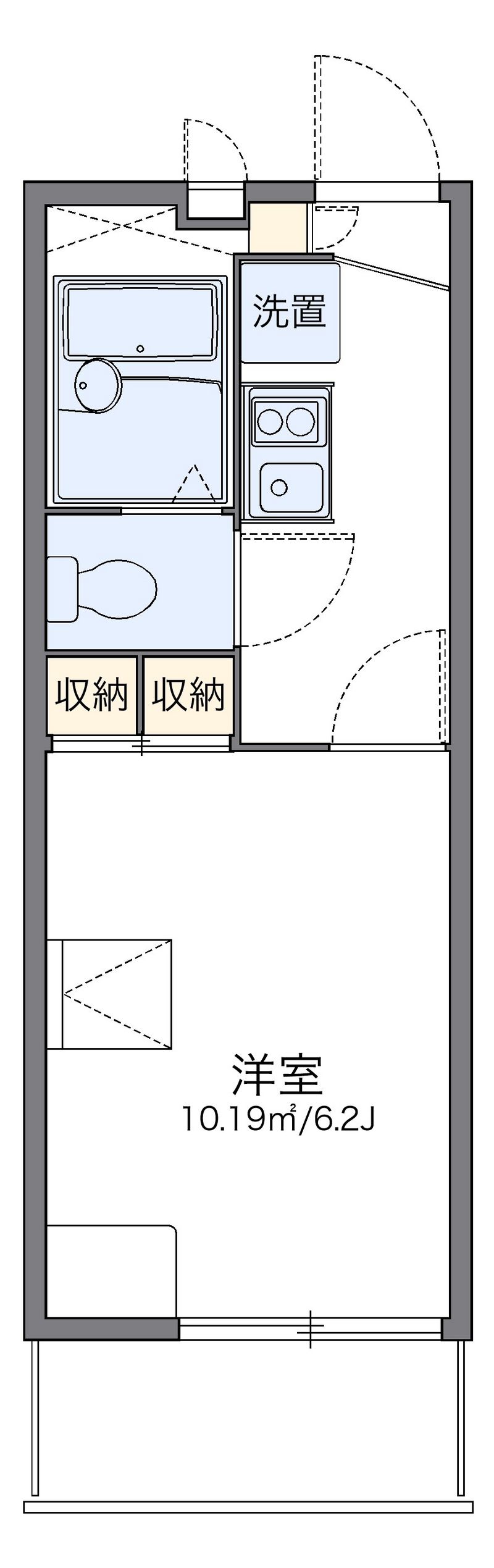 レオパレスウィンドワード 間取図