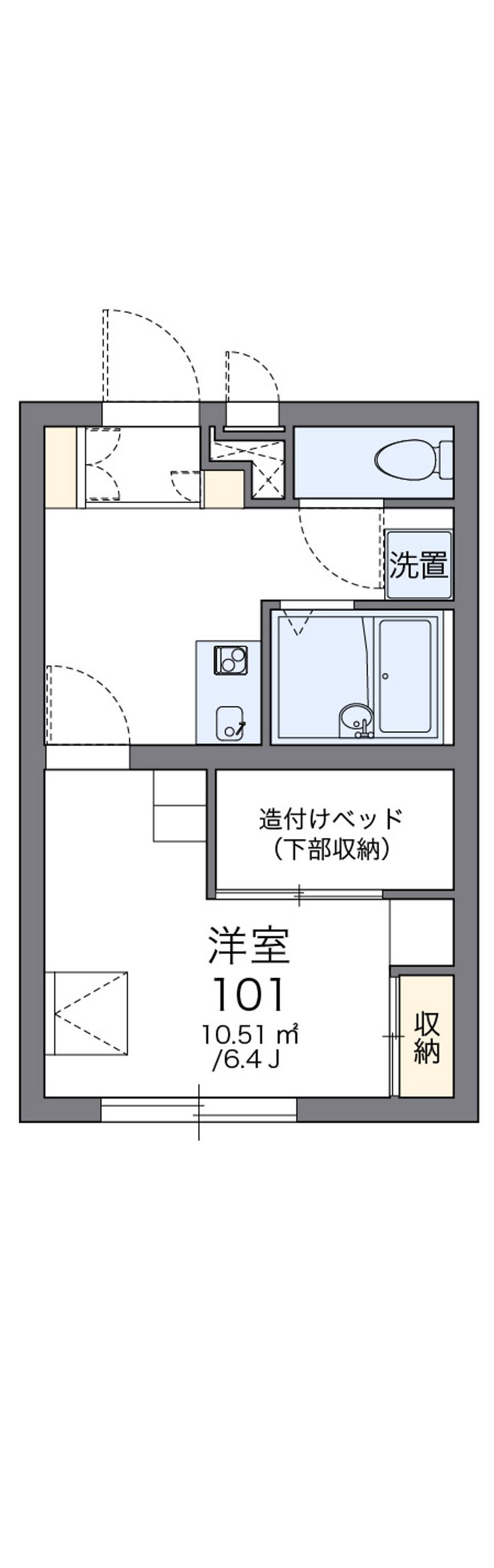 レオパレスはらなか 間取図