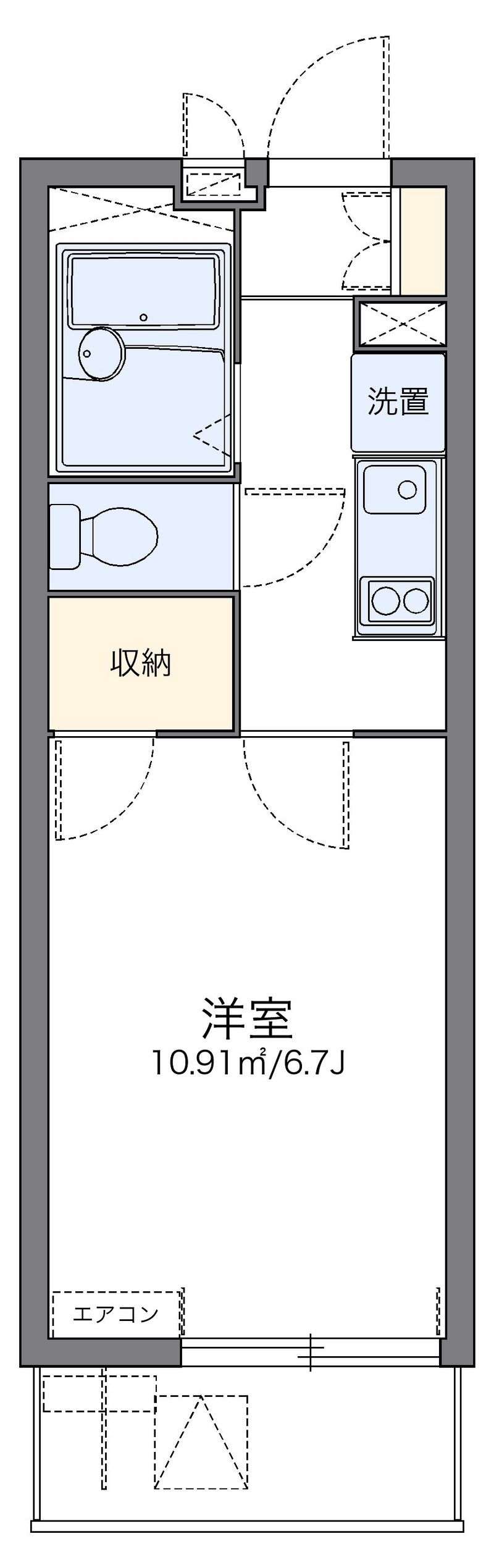 レオパレスＡＭＩ 間取図