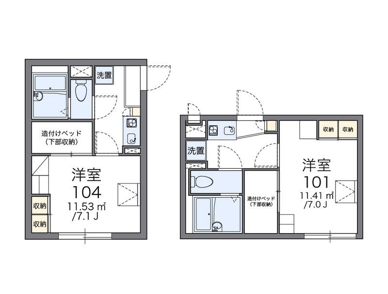 レオパレスプロスペラーレ 間取図