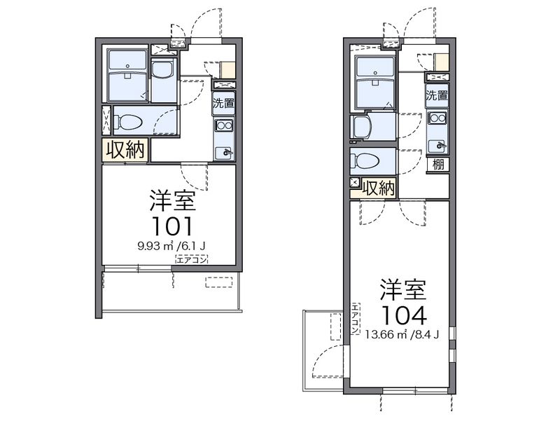 クレイノ葵芳　１号館 間取図