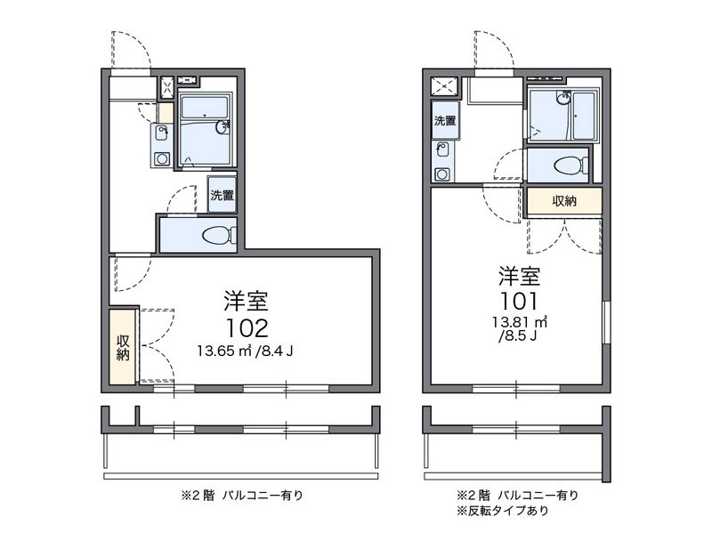 レオパレス岸岡 間取図