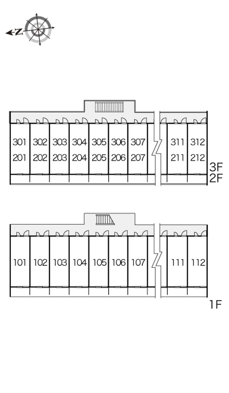 レオパレスＰｌａｃｉｄｏ 間取り配置図
