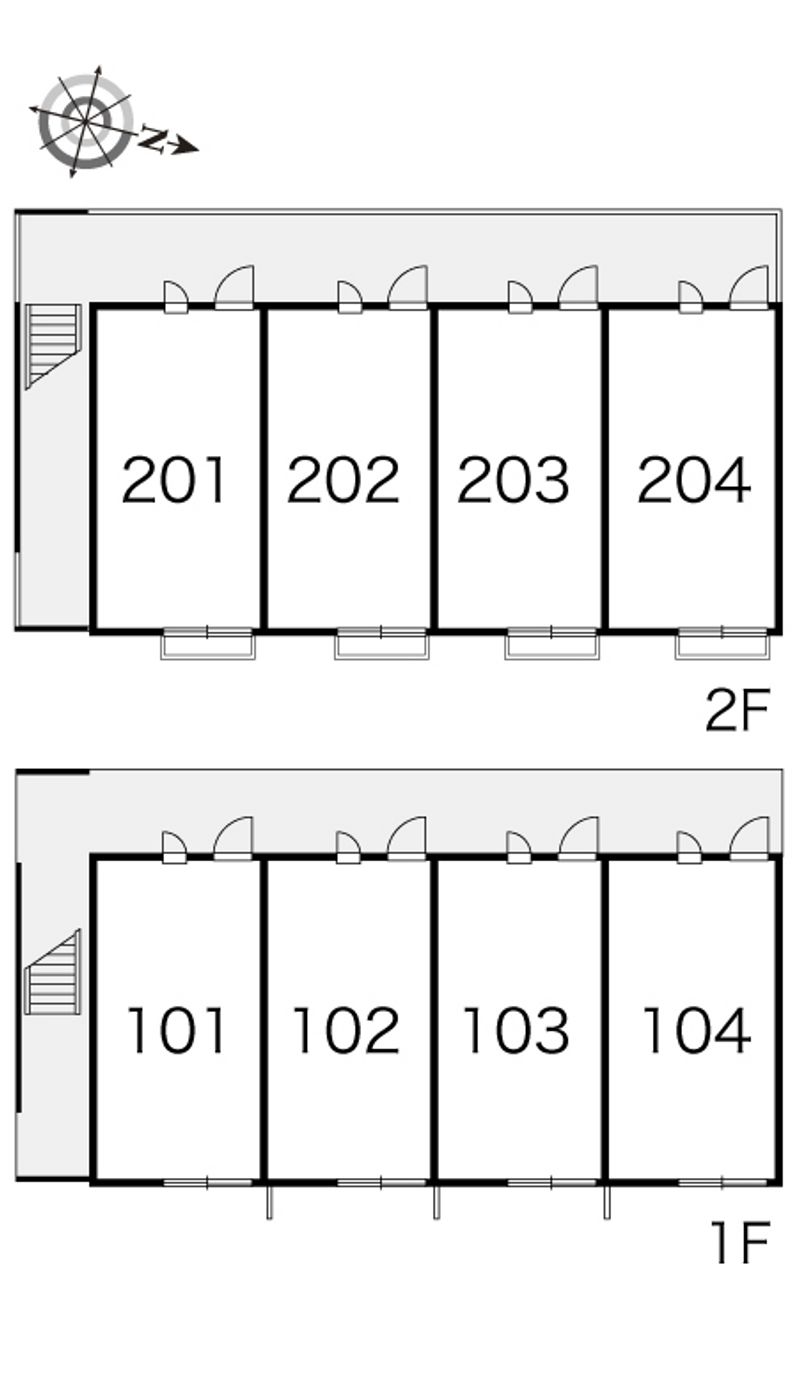 レオパレスリュエル　タマチ 間取配置図