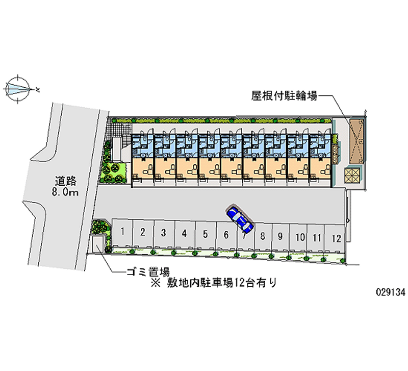 レオパレス新町Ｃ 月極駐車場