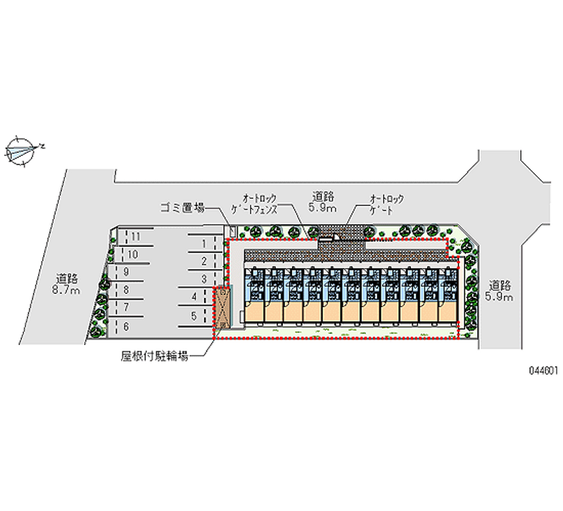 44601 Monthly parking lot