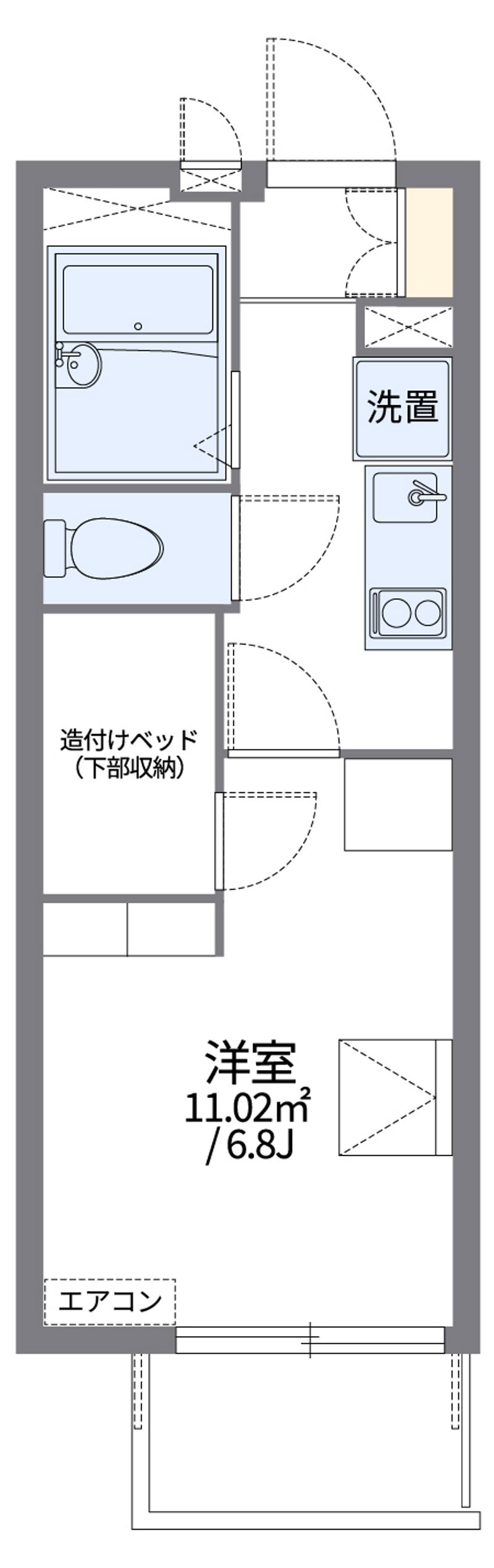 レオパレス吉川 間取図