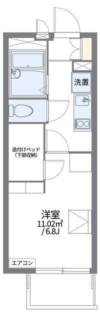 レオパレス吉川 間取り図