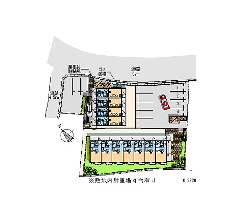 レオパレス菊屋 月極駐車場