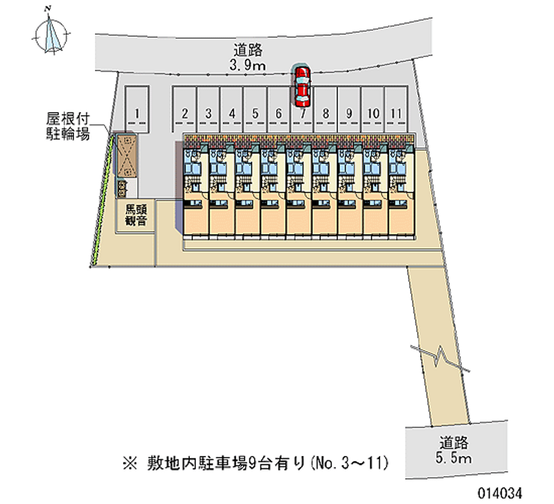 レオパレスメゾネット 月極駐車場