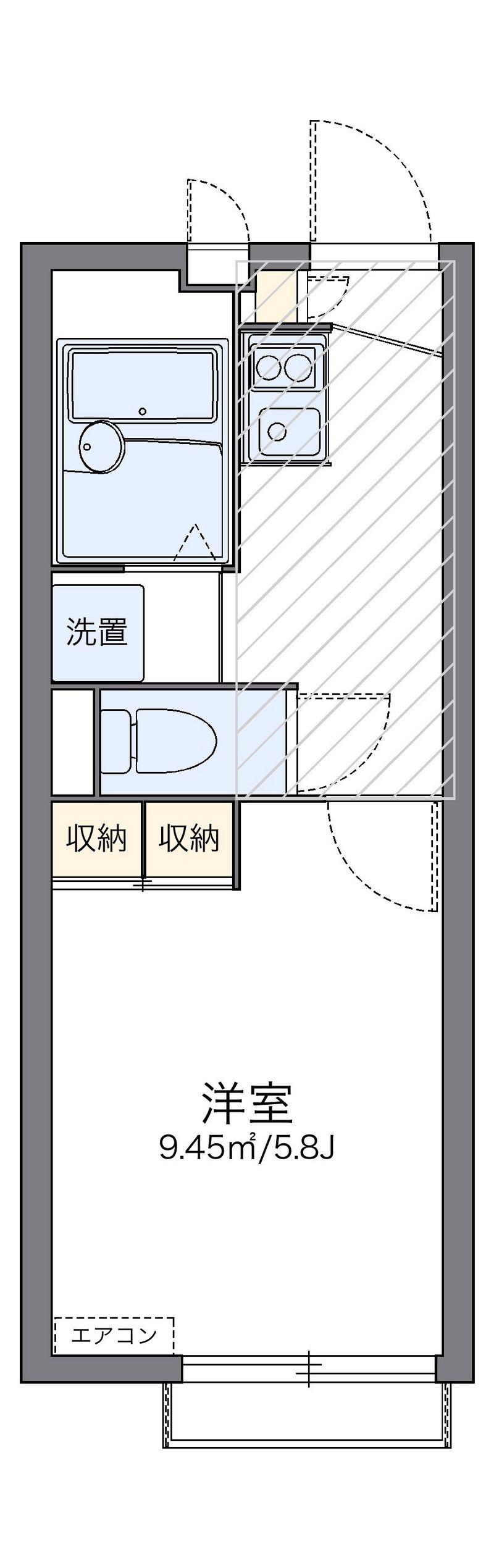 レオパレスヴァンベールⅢ 間取図