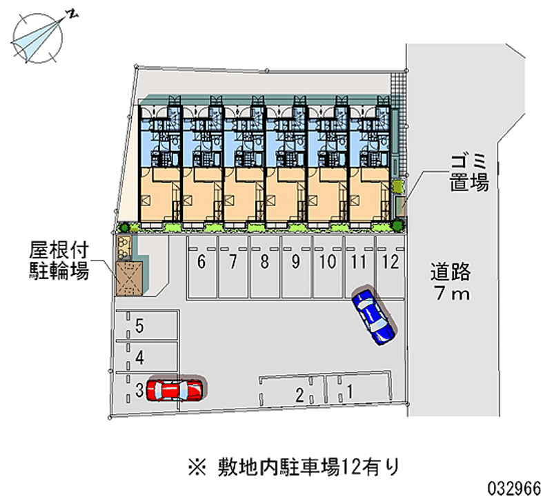 レオパレスＲＯＳＥ　ＢＥＬＬ 月極駐車場