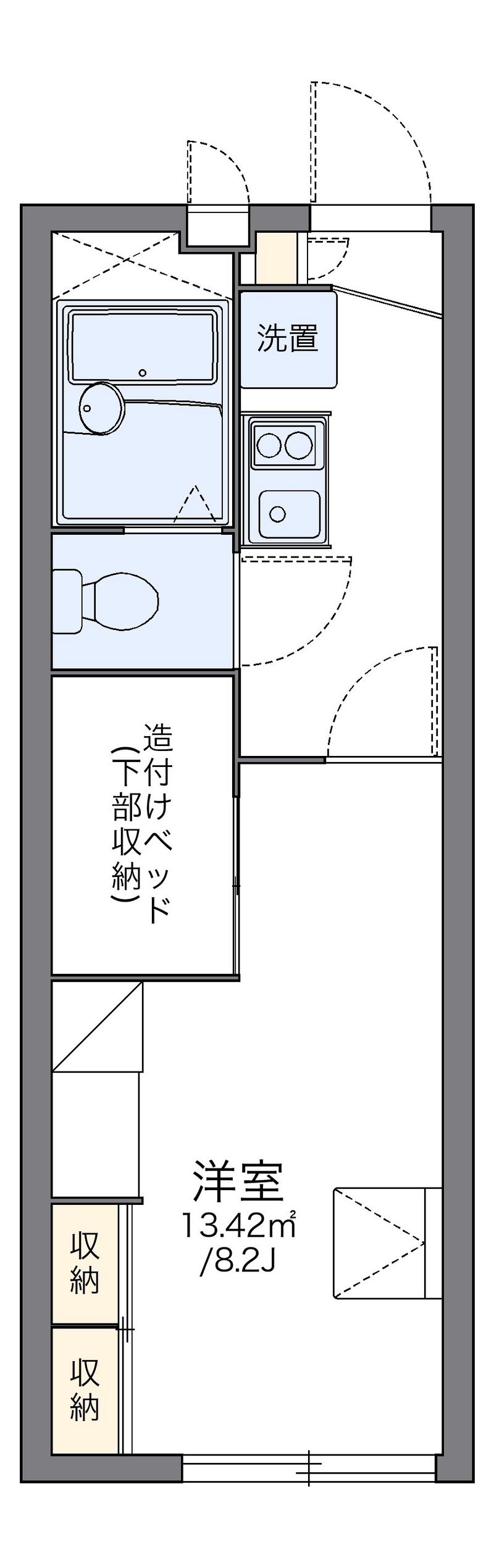 レオパレスアルカンシェル 間取図