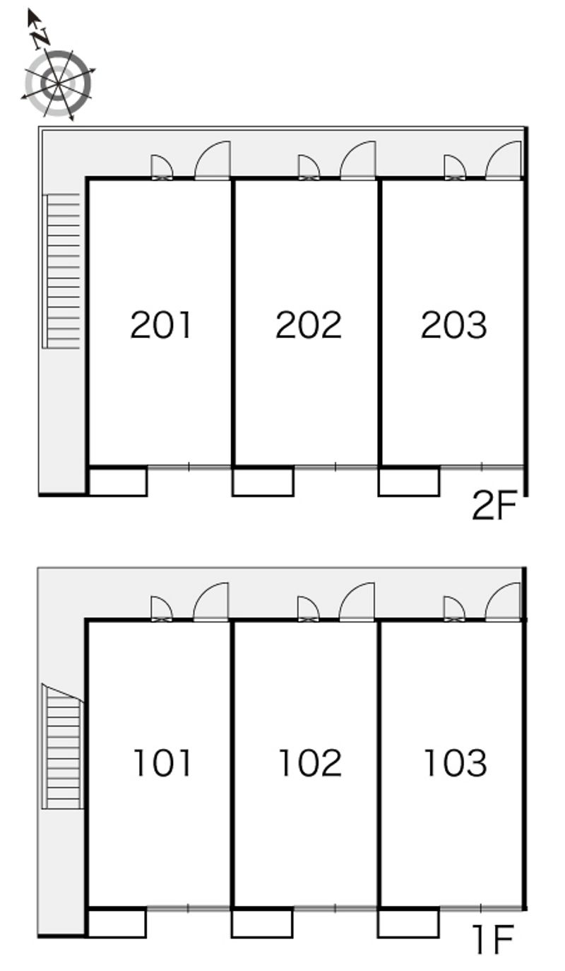 レオパレスカモミール 間取り配置図