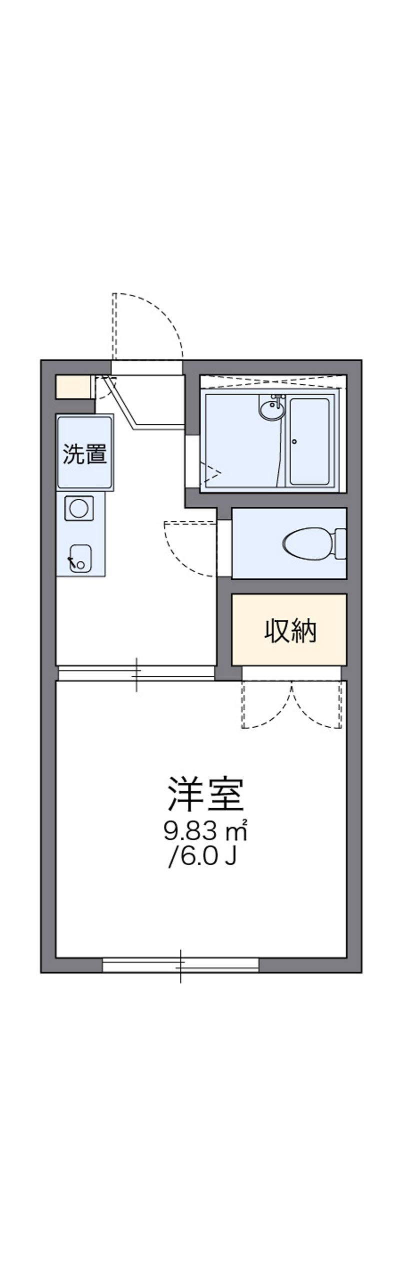 レオパレスサザンキャッスル 間取図