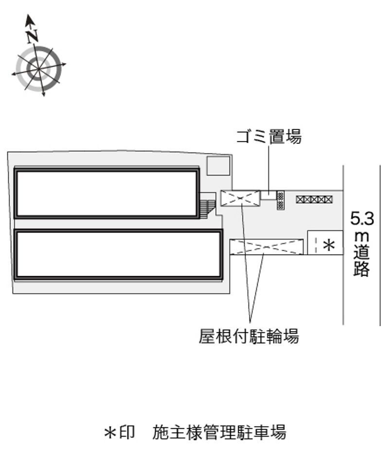 レオパレスイン京都 配置図