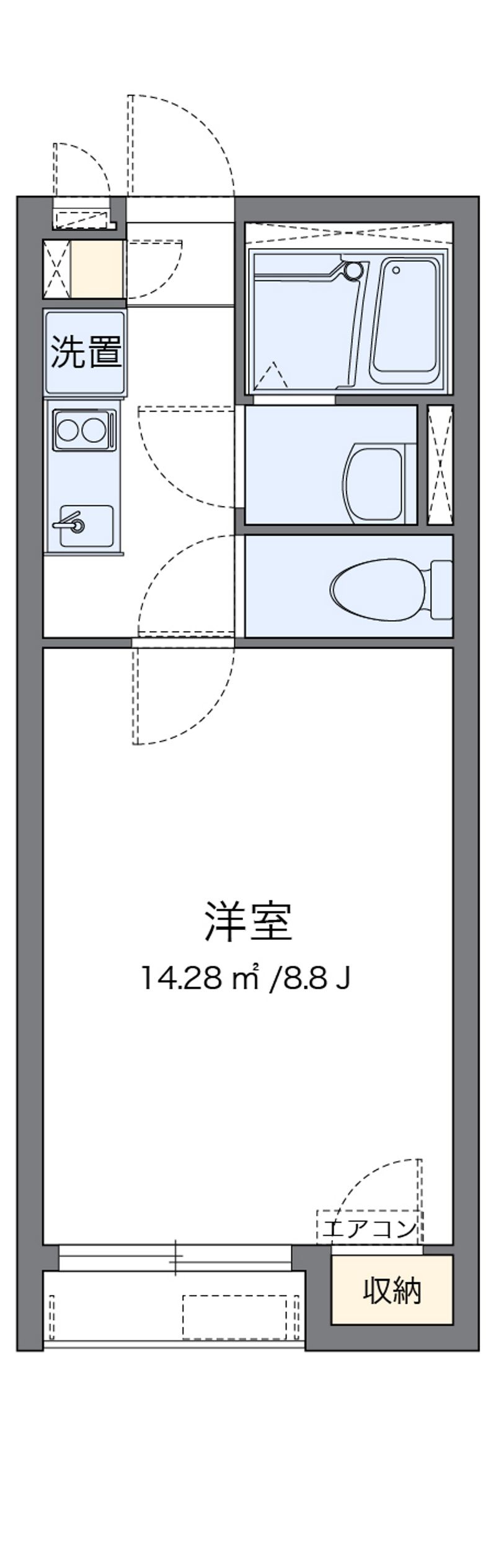 クレイノさんふらわー緑ケ丘 間取図