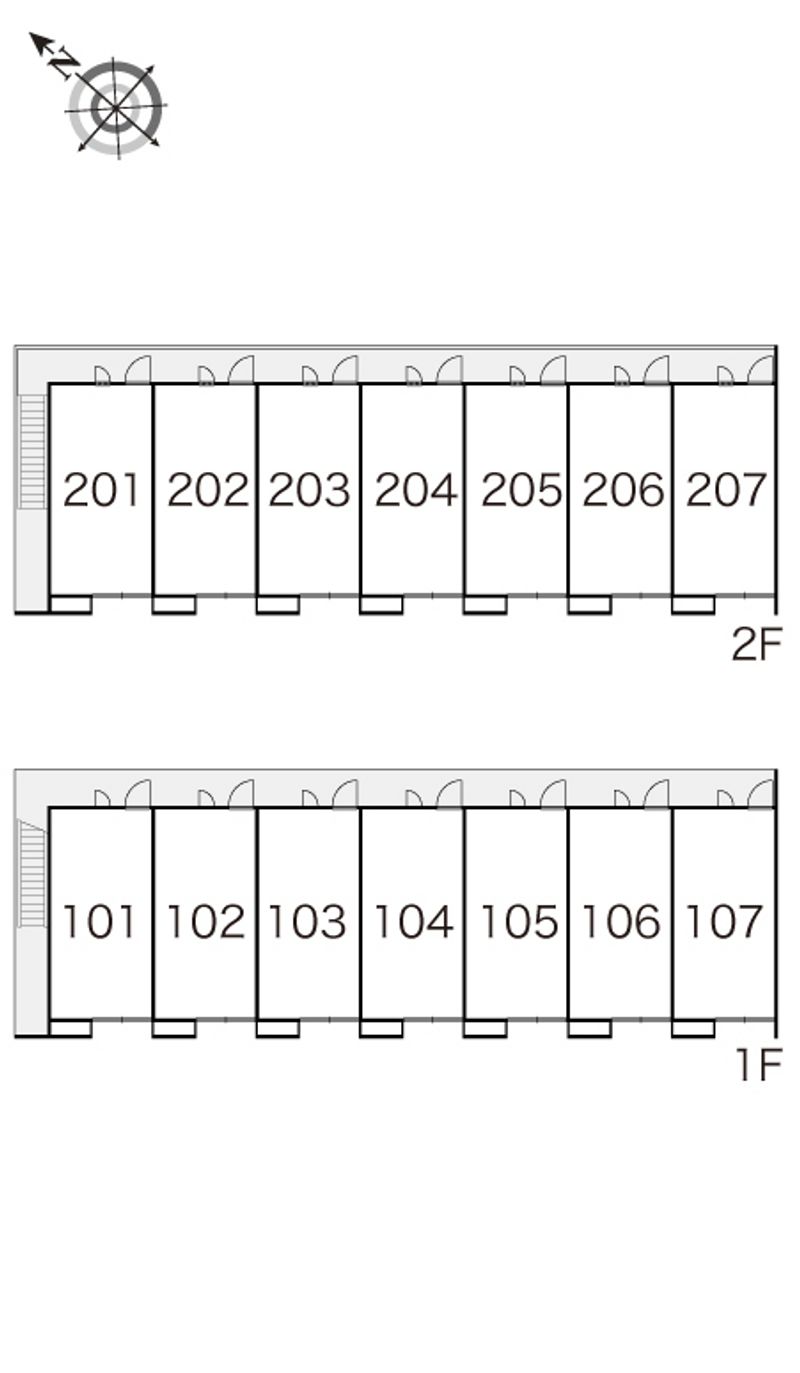 レオパレスアムールハウス 間取り配置図