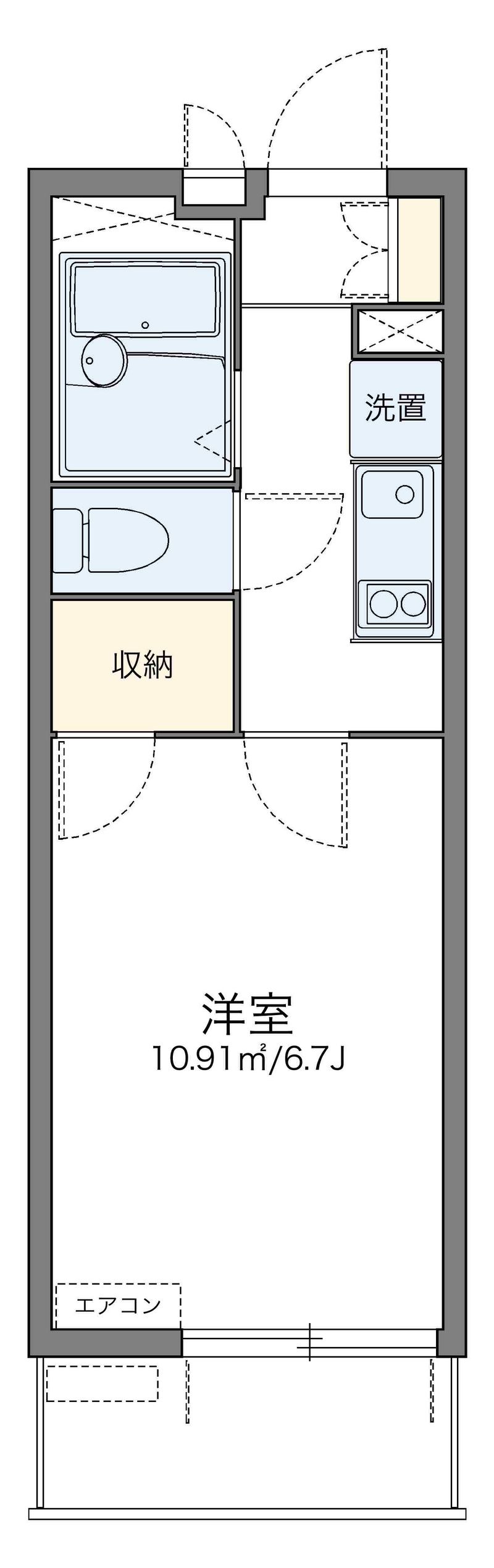 レオパレスカリス 間取図