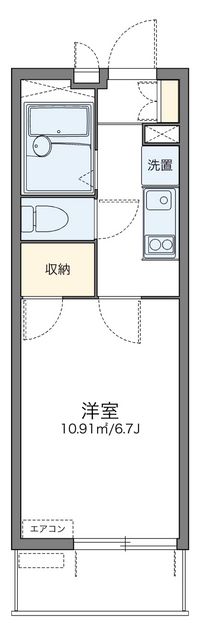 レオパレスカリス 間取り図