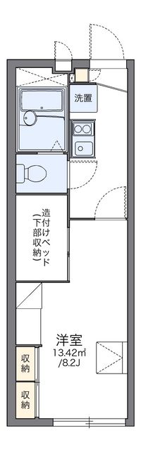 レオパレス住吉ヒルズ 間取り図