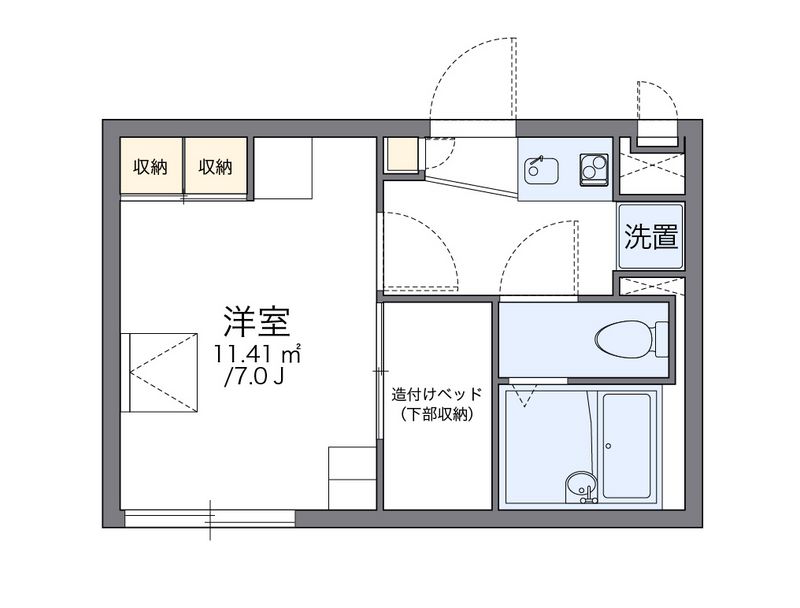 レオパレス桜花Ａ 間取図