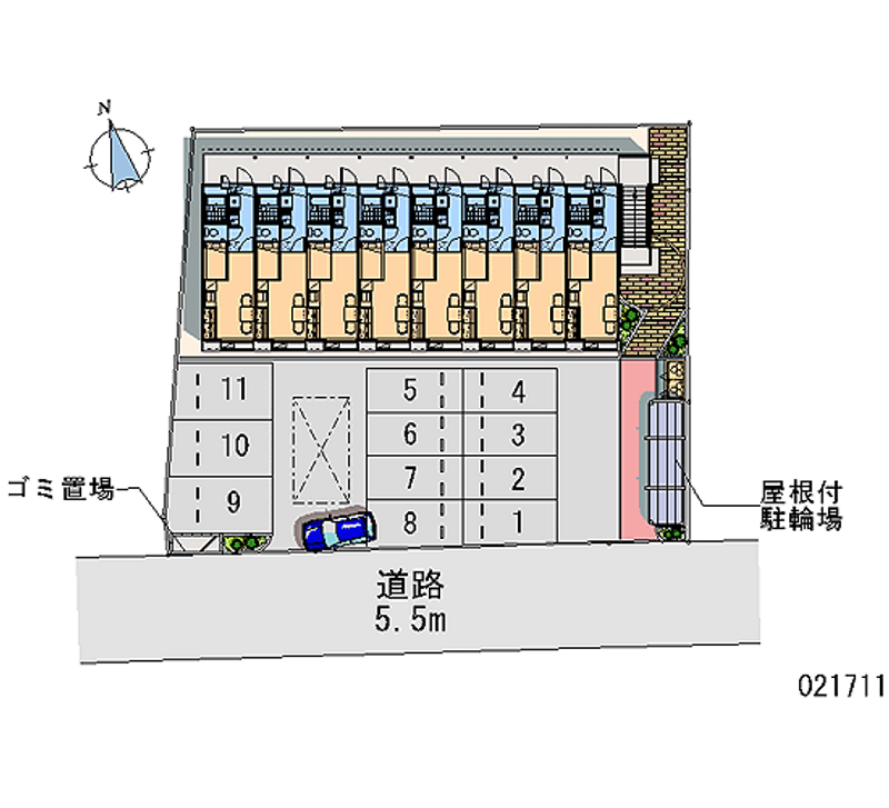 レオパレスＨａｒｍｏｎｙ 月極駐車場