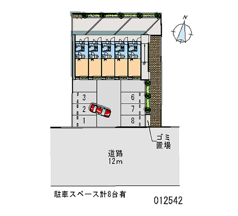 レオパレスＨＯＳＨＩＮＯ 月極駐車場