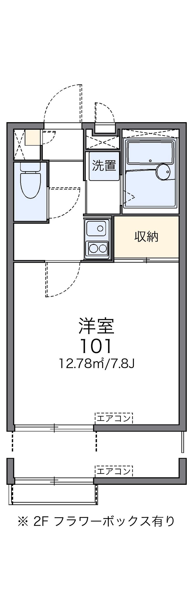 レオパレスユーカ 間取図