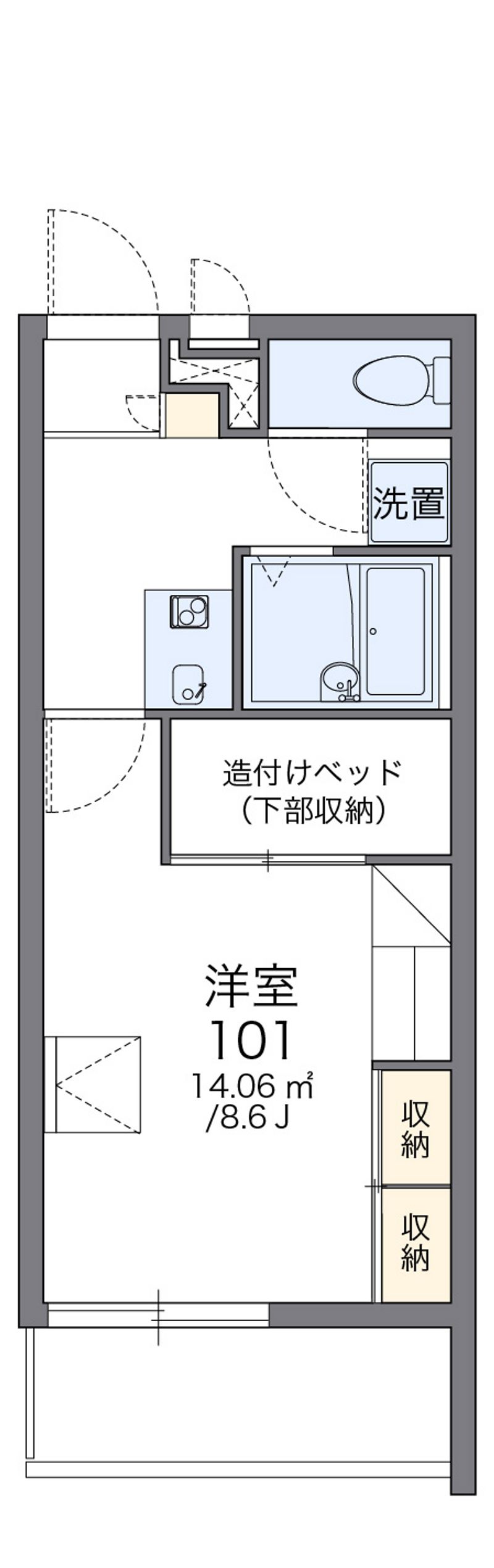 レオパレスラメルシエル 間取図