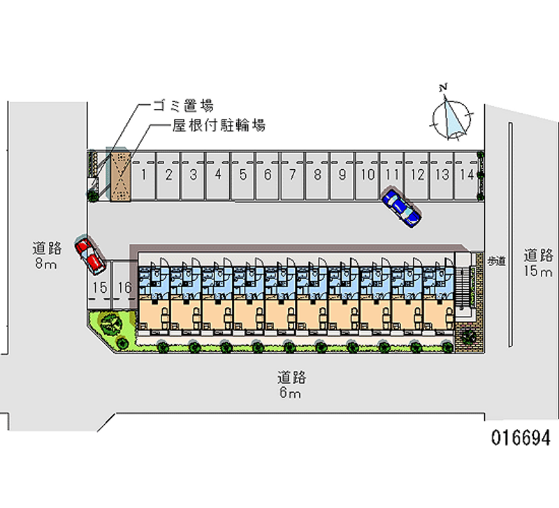 16694 bãi đậu xe hàng tháng