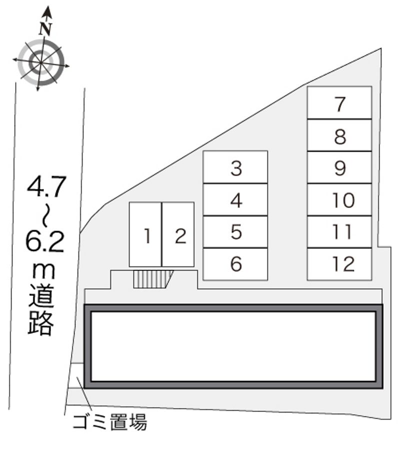レオパレスパラシオ 駐車場