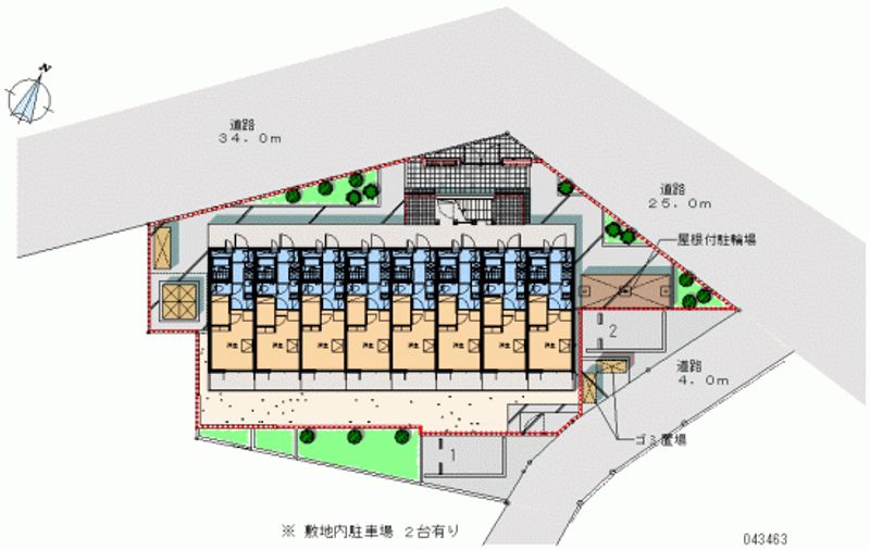 レオパレスＡｎｇｅｌ柏 区画図