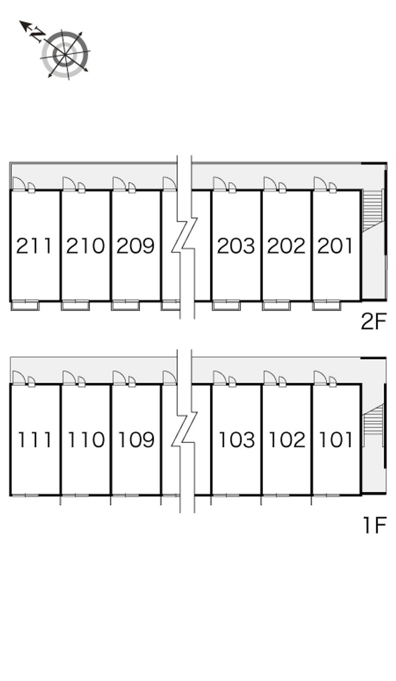 レオパレスサード 間取配置図
