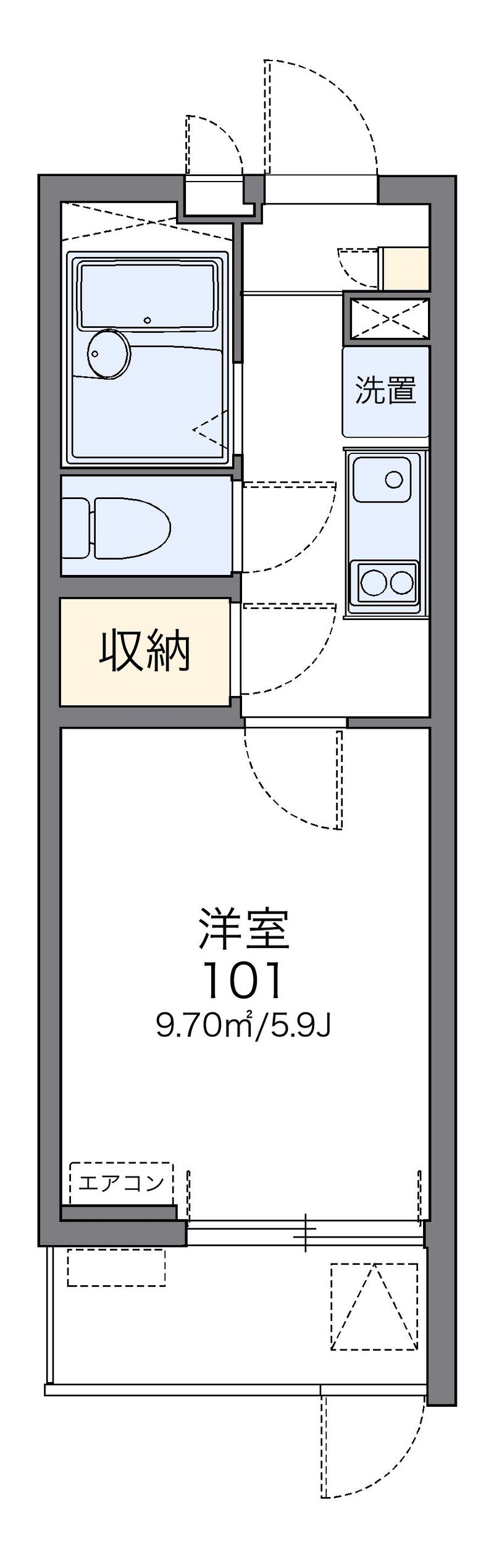 レオネクスト城北通り 間取図