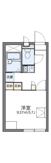 レオパレスサンモリッツ 間取り図