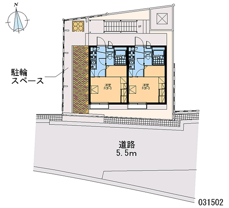 レオパレス三田ウチダ６号館 区画図