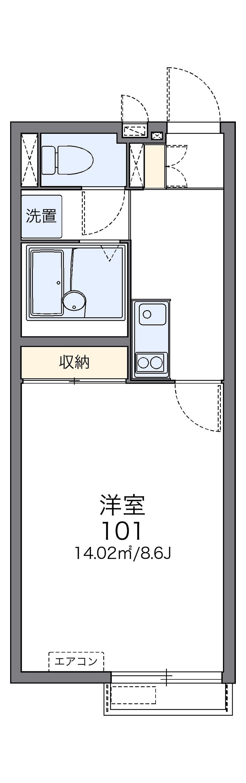 レオネクストビー　シェル 間取図