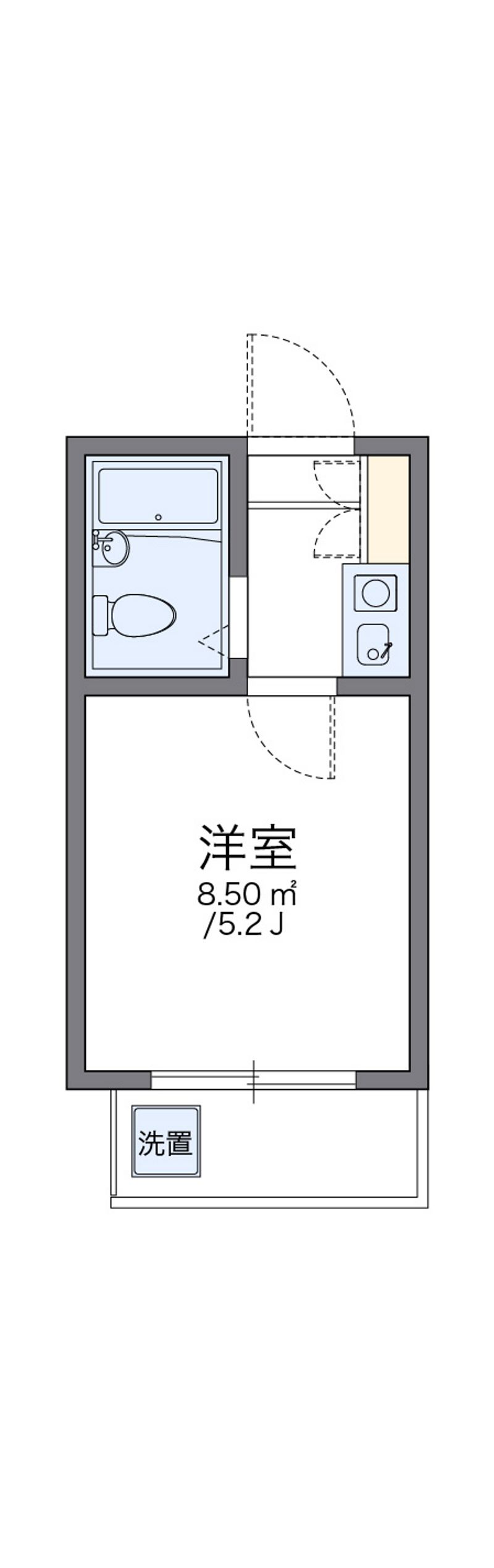 レオパレス西六郷 間取図