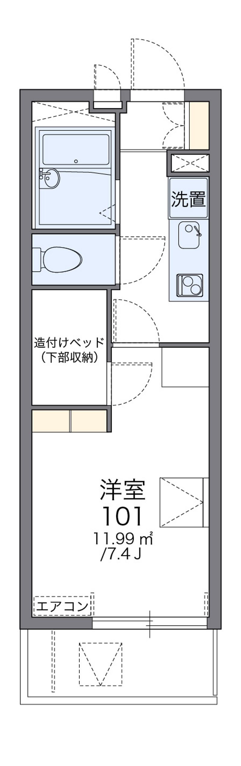 レオパレスフィールド　Ⅲ 間取図