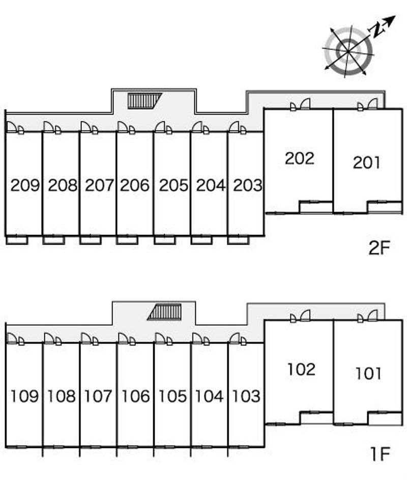 レオパレス堂ノ元 間取配置図