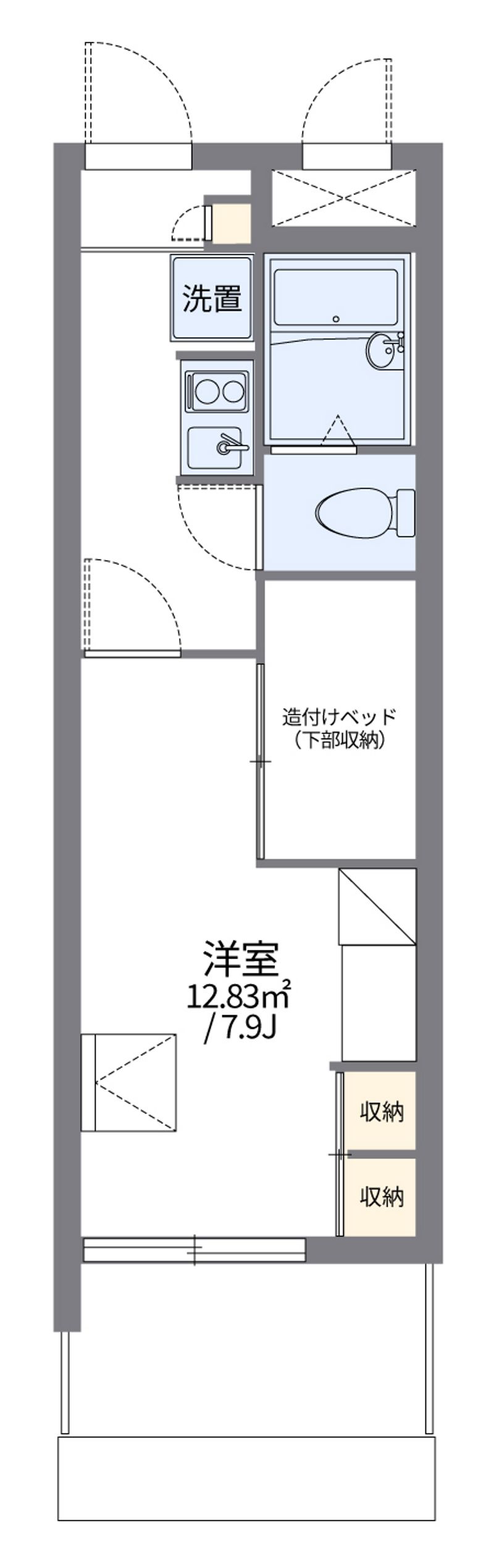 レオパレス国泰寺 間取図