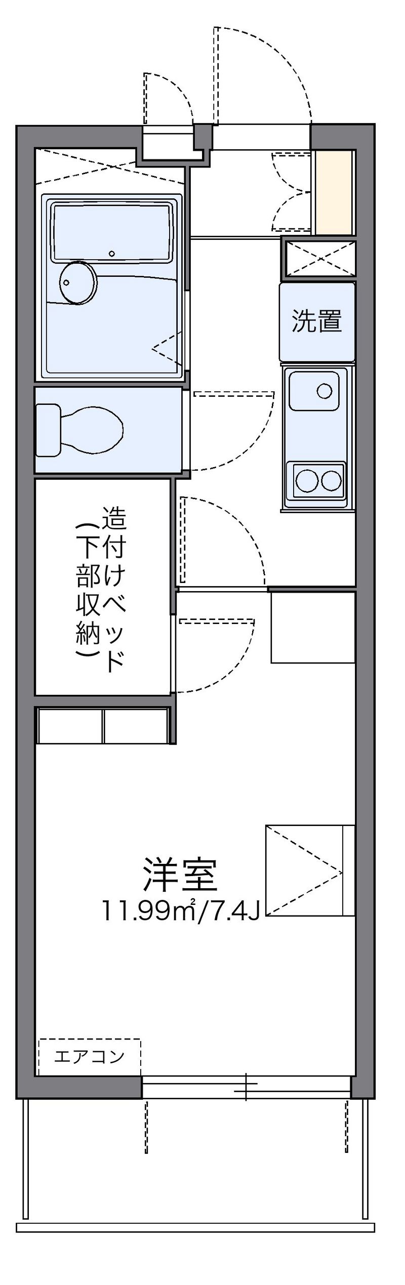 レオパレスシエル 間取図