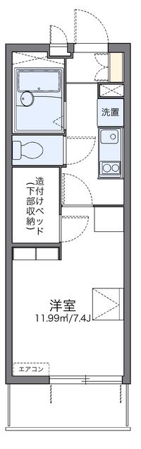 レオパレスシエル 間取り図